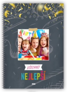 Velká kroužková fotokniha - Narozeninová