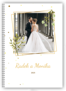 Velká kroužková fotokniha - Svatební