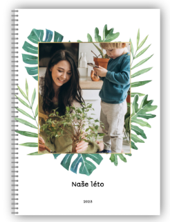 Velká kroužková fotokniha - Monstera