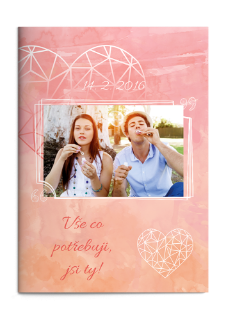 Fotosešit se hřbetem - Valentýn